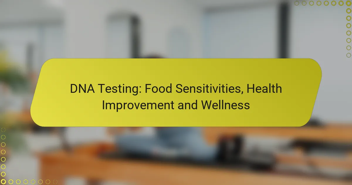 DNA Testing: Food Sensitivities, Health Improvement and Wellness