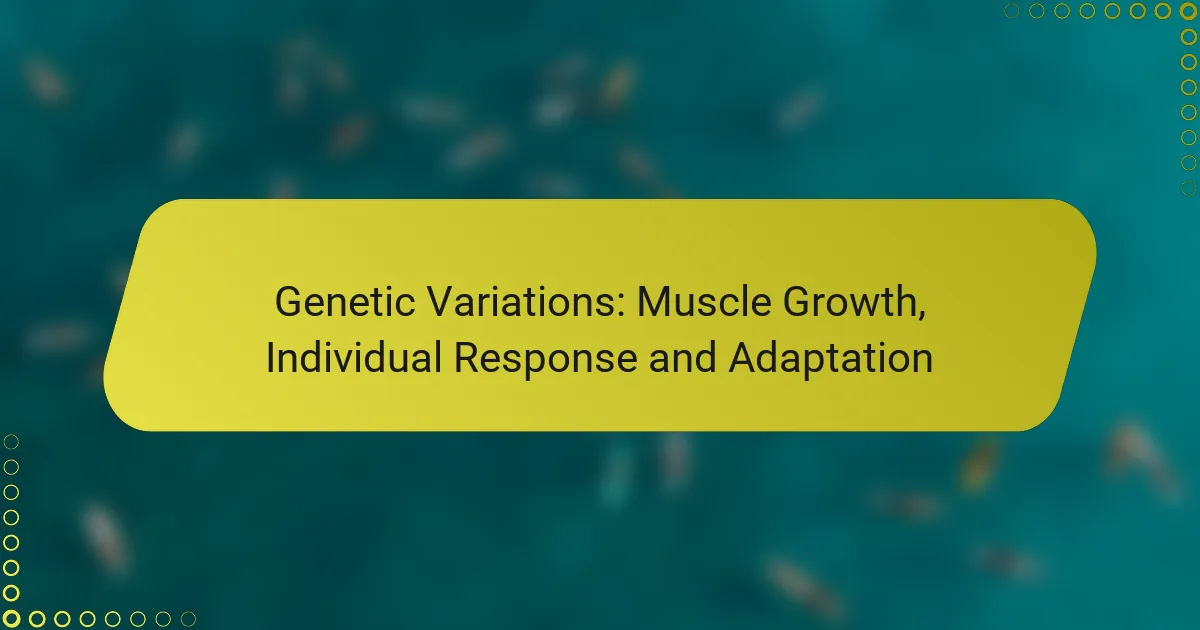 Genetic Variations: Muscle Growth, Individual Response and Adaptation